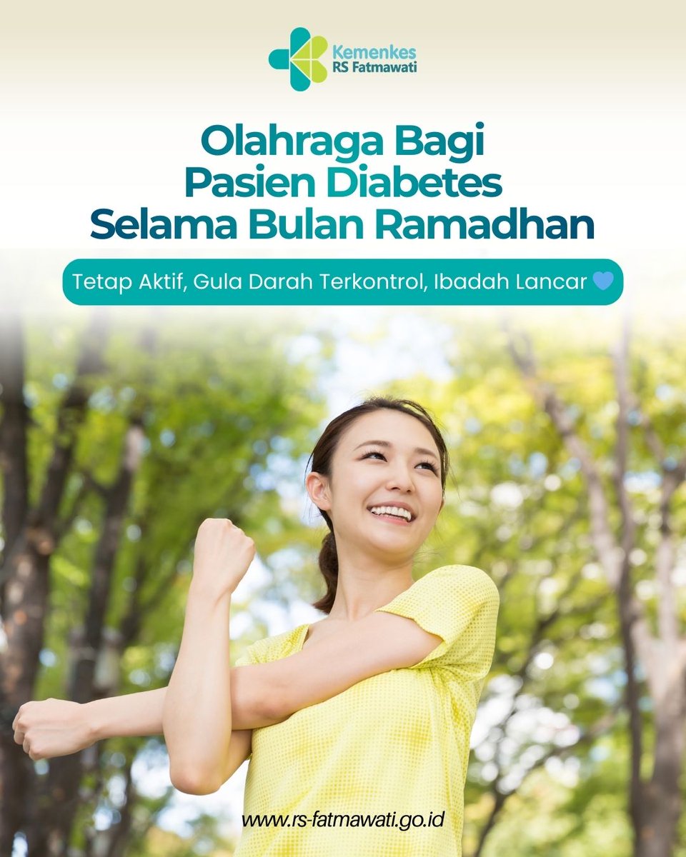 Puasa tetap lancar meski punya diabetes? Bisa banget 💙

Kuncinya adalah tetap aktif dengan olahraga yang tepat dan aman. Pilih jenis olahraga yang sesuai dengan kondisi fisik, lakukan secara rutin, dan jangan lupa pantau gula darah sebelum dan sesudah beraktivitas 💫