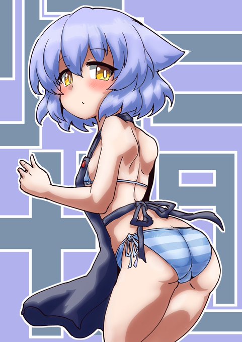 今日の日課はふぁんてぃあぷらんからZNZN( @ZNZN_nznz  )さんのところのリラちゃんビキニエプロン衣装です 