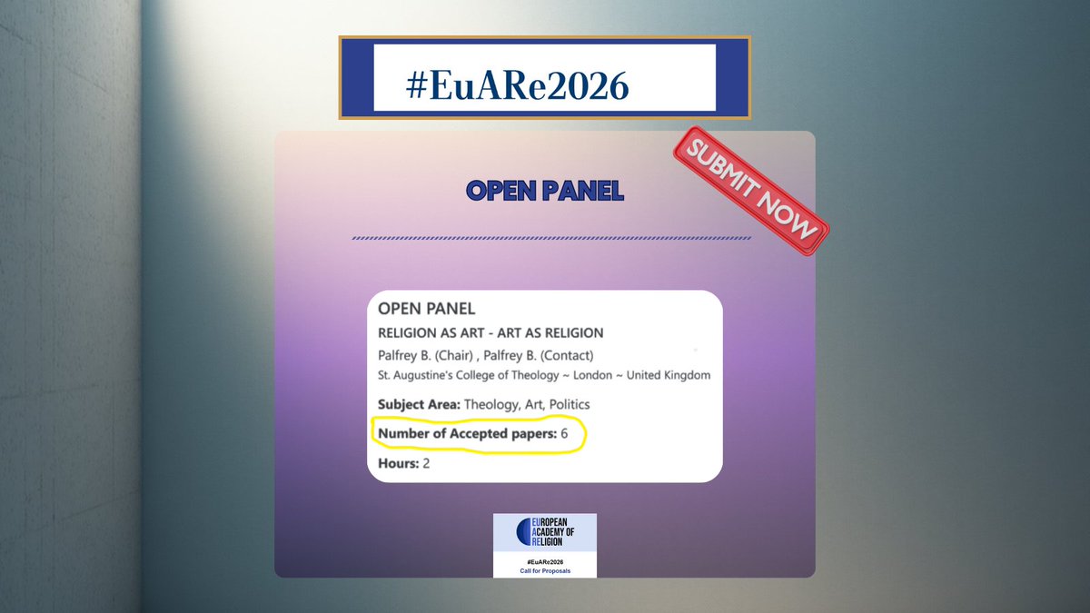 European Academy of Religion tweet media