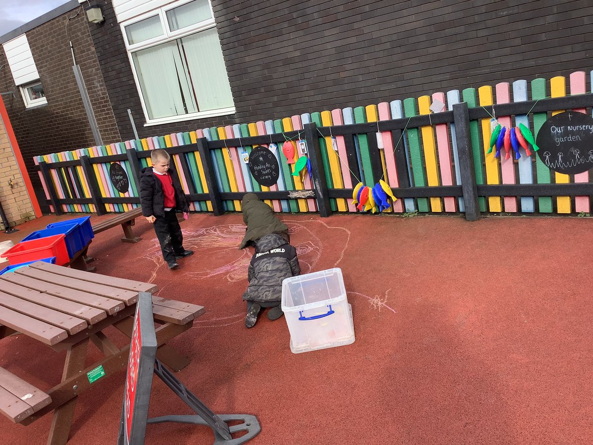 What a lovely day to learn outside ☀️ 🪣 💦 🎨 

#EYFS
#OutDoorLearning