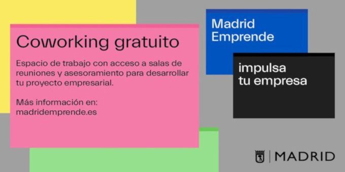 Lineamadrid's tweet image. ¿Necesitas un espacio de trabajo para desarrollar tu proyecto? 💻
«¿Qué son los espacios de #coworking?» de @MadridEmprende 👉 bit.ly/3nbLk20
#CoworkingGratuito #Emprendedores