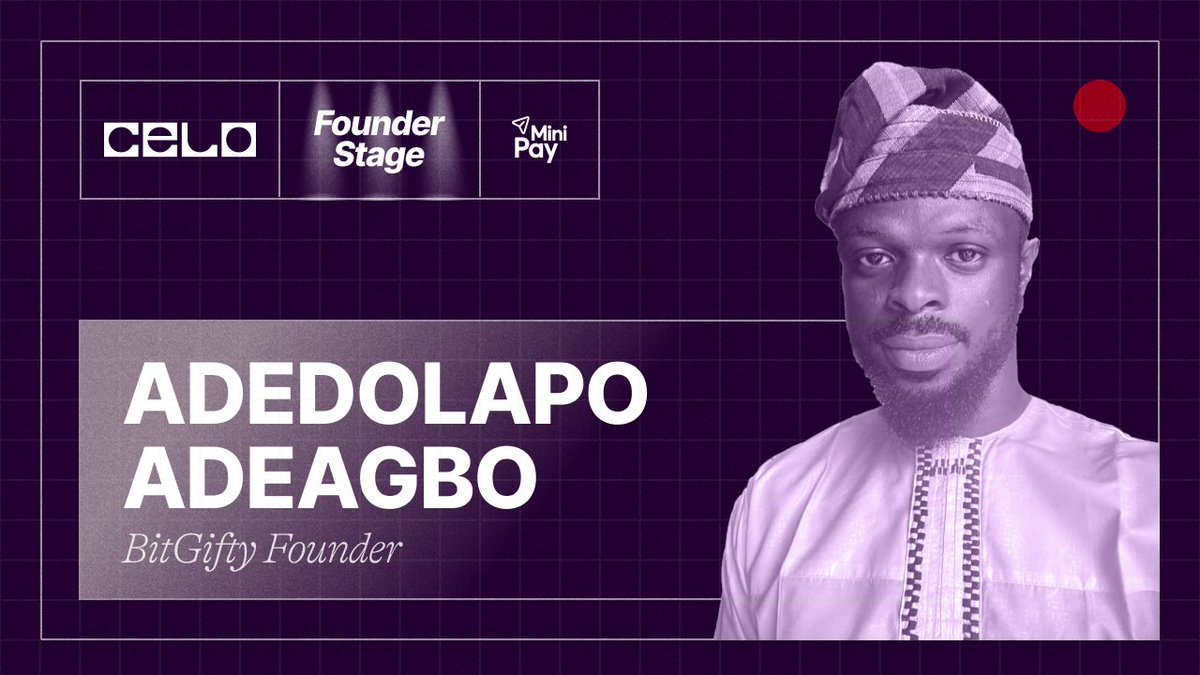 minipay's tweet photo. Save the date: 27/02

Join us for the next Founder Stage this Friday with @CeloDevs and @Celo, featuring @dollypalton1   founder of @BitGifty.

Discover how the BitGifty Mini App has grown on MiniPay by bringing real-world stablecoin utility to everyday users.

📅This Friday
⏰5:00 PM CET
Don’t miss it!