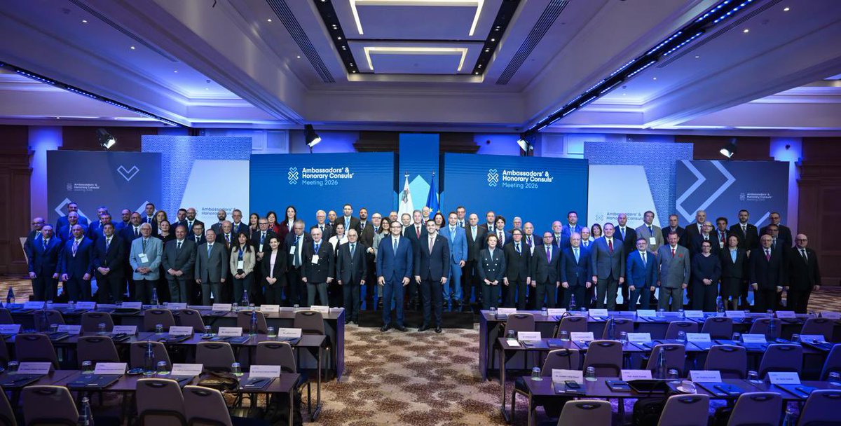 DeputyPMIanBorg's tweet photo. In times of rapid geopolitical change, we must build on the international achievements of recent years, adapt with diligence, remain relevant, and effectively address shared challenges—without losing sight of our principles, objectives, and unique identity.

This morning, at the opening of the Ambassadors’ Meeting 2026 in Malta, I expressed my sincere gratitude to our ambassadors for their dedication and service, particularly during Malta’s term on the @UN Security Council, the 2024 Chairpersonship of the @OSCE, and the 2025 Presidency of the @coe.