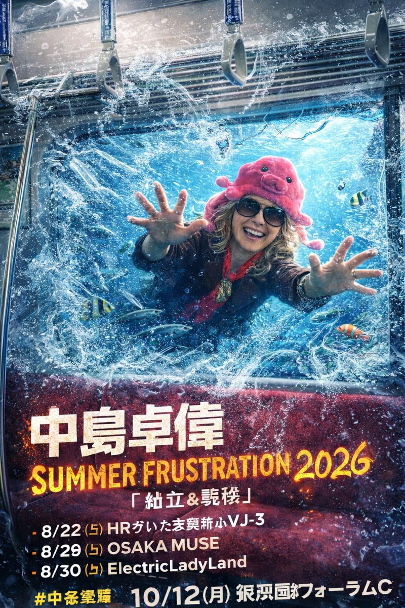 あなたの心にダイブします！】 中島卓偉 SUMMER FRUSTRATION 2026 「独