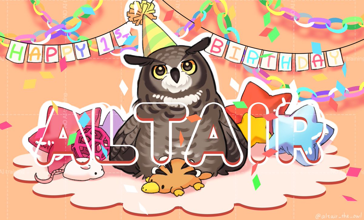 altair_the_owl's tweet photo. 本日でアルタイル1歳になりました💐
この世に生まれてきてくれて、そしてこのお家に来てくれてありがとう！！あなたのことは全力で幸せにするからね！
これからも成長を見守っていただけると嬉しいです🥰 https://t.co/bP8iaBbqSB