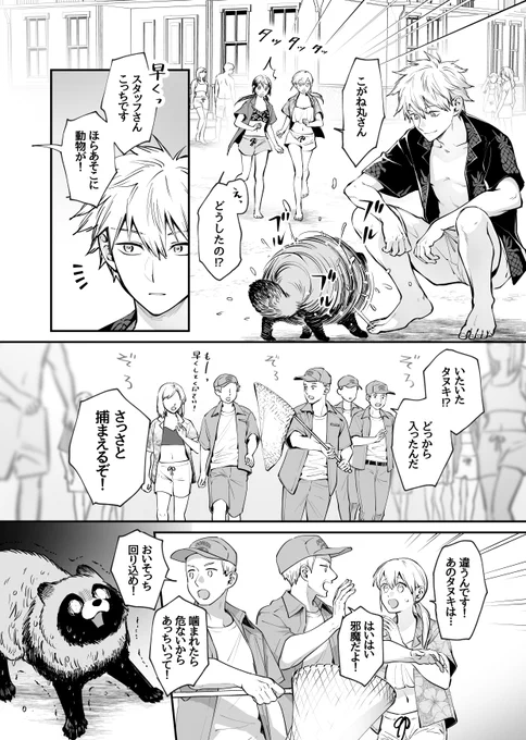 化けタヌキ、リゾートスパで大騒ぎ(4/4) 