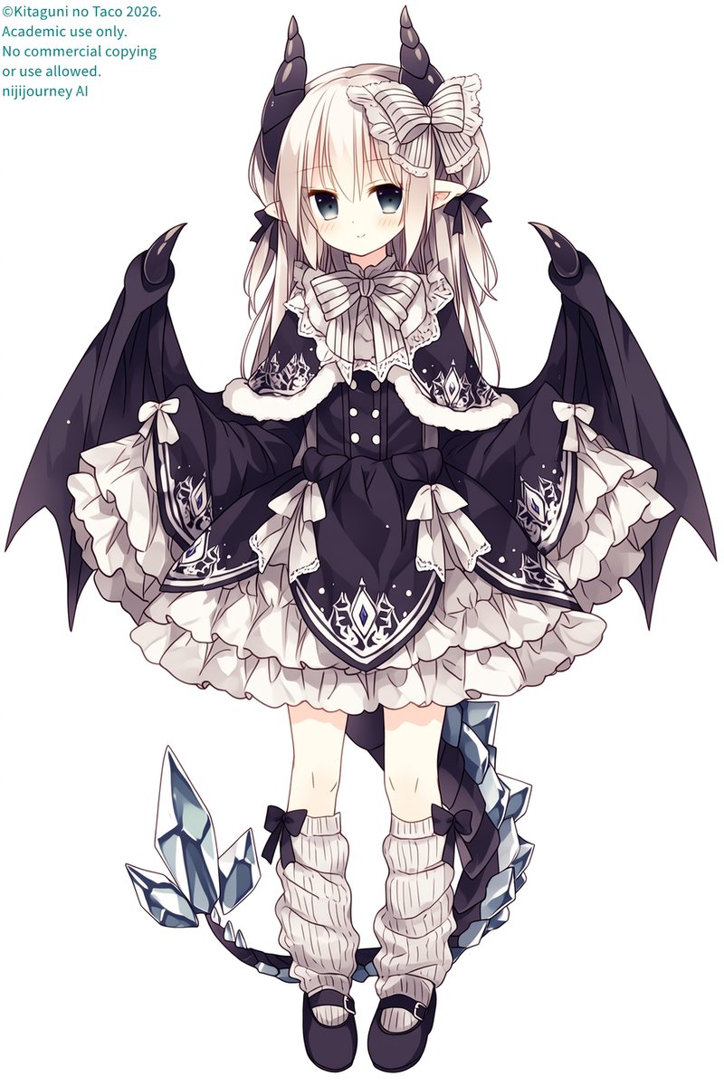 クリスタルドラゴン娘 #ドラゴンガール #niji7 実験用プロンプト anime