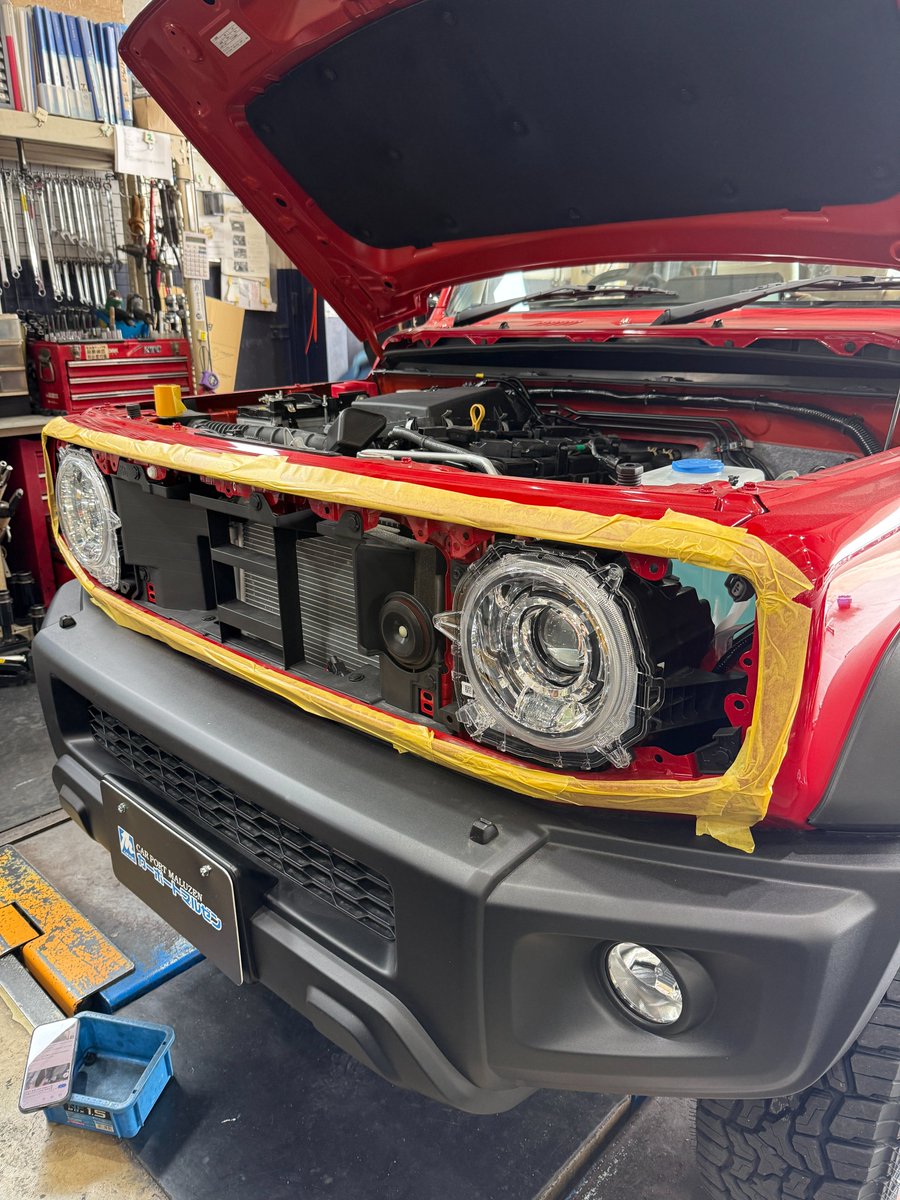 スズキ ジムニーノマド(JC74W) フロントグリルとウィンカー交換編