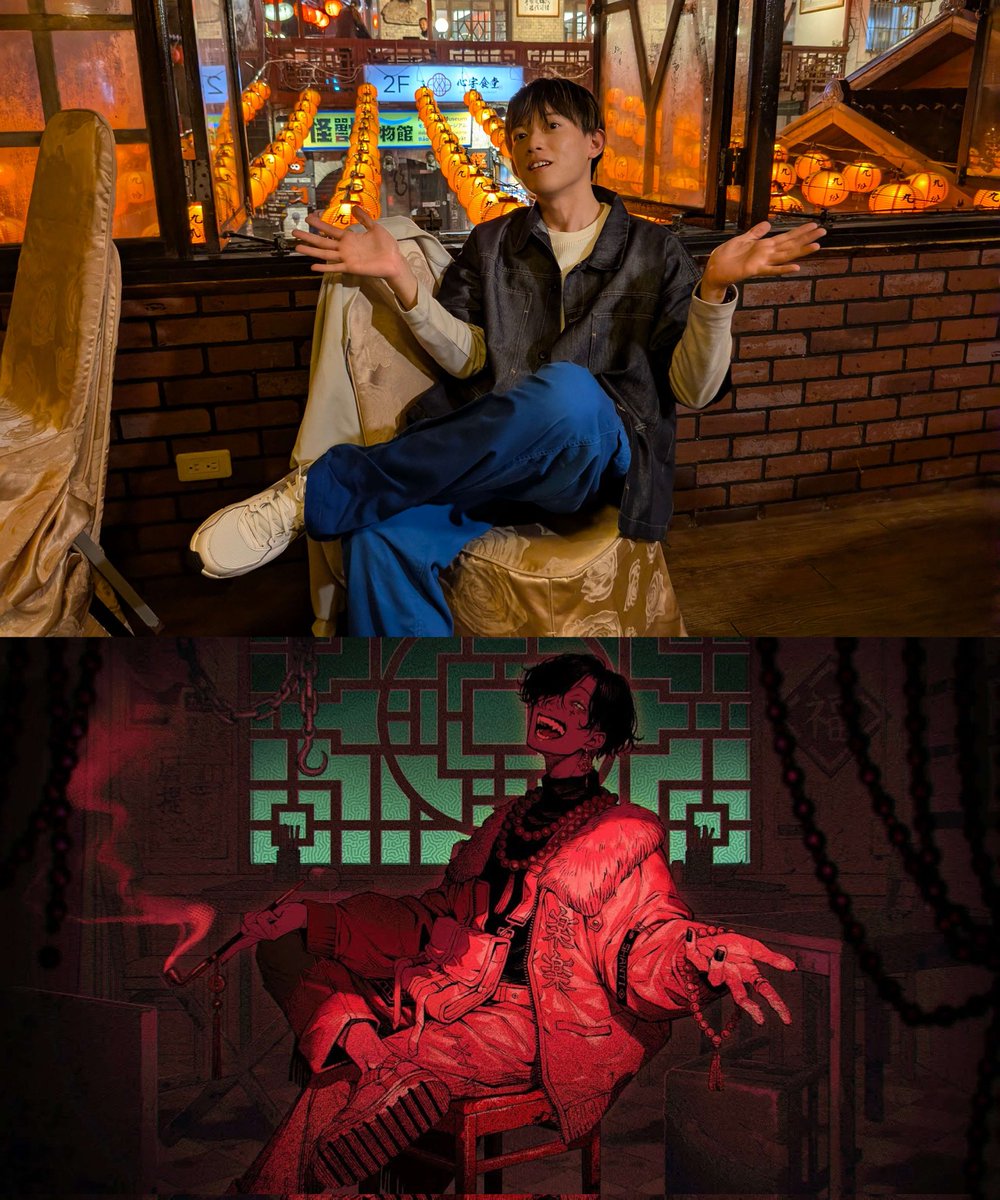 台湾でシャンティみたいな写真撮ったのに
友達に「すしざんまい？」って言われてショック