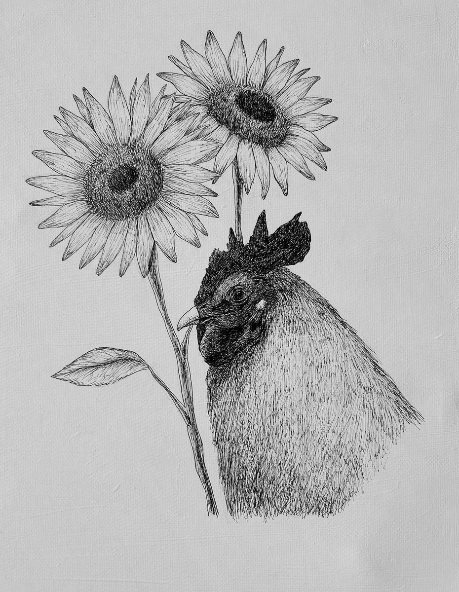 私、こういうのも描きます🐔