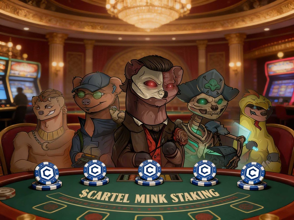 🚨 ATTENTION #CARTELFAM ‼️

Our 2 NFT collections being the most popular Community Farms on <a href="/EbisusBay/">Ebisu's Bay | GameFi - NFT Market - DEX</a> after a month of rewarding our loyal holders with $500 USDC worth of $PACK...

On Friday, February 27th at 16:00 UTC, we'll add a BONUS MONTH OF STAKING worth $300 USDC in $CRO