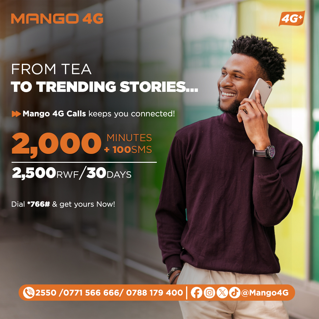 Mango4G's tweet image. Big data. Hours of tea-spilling calls. A sprinkle of texts for that one friend who still thinks SMS is retro-cool. All under 2500 RWF?
This deal is hotter than your Situationship. 🔥

#truly4gnetwork #getcozywithus