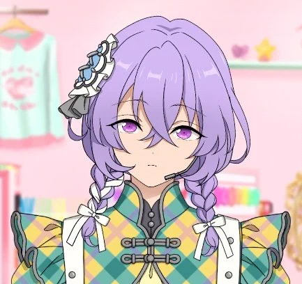 三つ編みになったら横髪のお姫さまカット感ましましになって、よりラブリーになってる