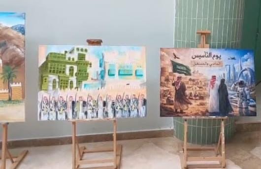 edu_baha's tweet photo. #تغطية
#جامعة_الباحة
#عمادة_شؤون_الطلاب
 شارك#نادي_إبداع بكلية التربية
بمعرض فني عن يوم التأسيس من أعمال ومشغولات طلاب وطالبات الكلية ضمن المعرض المصاحب للاحتفال الذي اقامته الجامعة بمناسبة يوم التأسيس.
 وحظي المعرض بزيارة معالي رئيس الجامعة والوكلاء واعضاء هيئة التدريس والطلاب https://t.co/QrbwfcVNdI