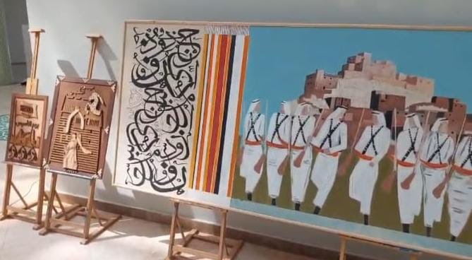 edu_baha's tweet photo. #تغطية
#جامعة_الباحة
#عمادة_شؤون_الطلاب
 شارك#نادي_إبداع بكلية التربية
بمعرض فني عن يوم التأسيس من أعمال ومشغولات طلاب وطالبات الكلية ضمن المعرض المصاحب للاحتفال الذي اقامته الجامعة بمناسبة يوم التأسيس.
 وحظي المعرض بزيارة معالي رئيس الجامعة والوكلاء واعضاء هيئة التدريس والطلاب https://t.co/QrbwfcVNdI