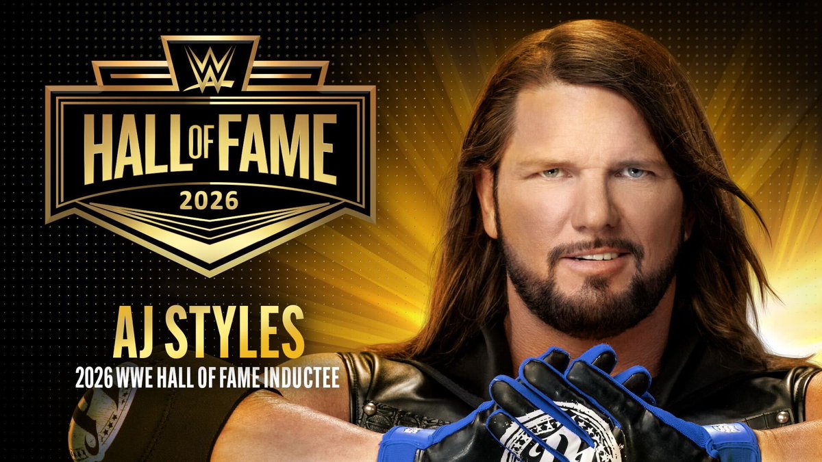 From joining wwe in 2016 to hall of fame in 2026 what a phenomenal career congrats AJ Styles #ThankYouAJ
