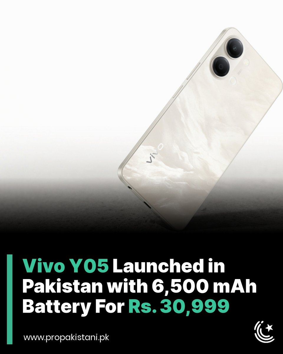 ProPakistaniPK's tweet image. It has a rare RGB light on the back to alert you of new notifications. 

Read More:  propakistani.pk/2026/02/25/viv… 

#Vivo #VivoY05 #BudgetPhone