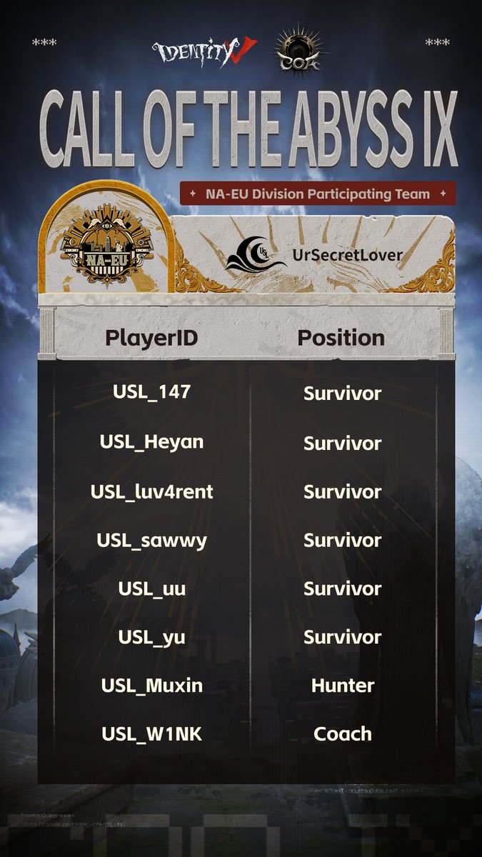 GameIdentityV's tweet photo. https://t.co/r0WmeaJu41