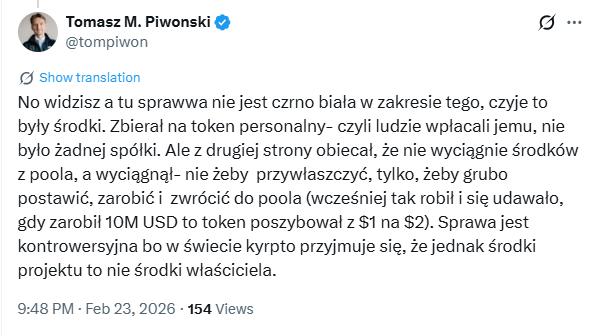 Wyjaśniamy Zaorskiego tweet media