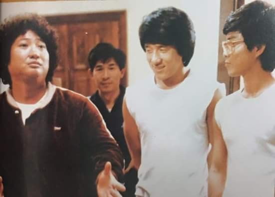 スパX撮影中 #サモハン #ジャッキー・チェン ＃ユン・ピョウ