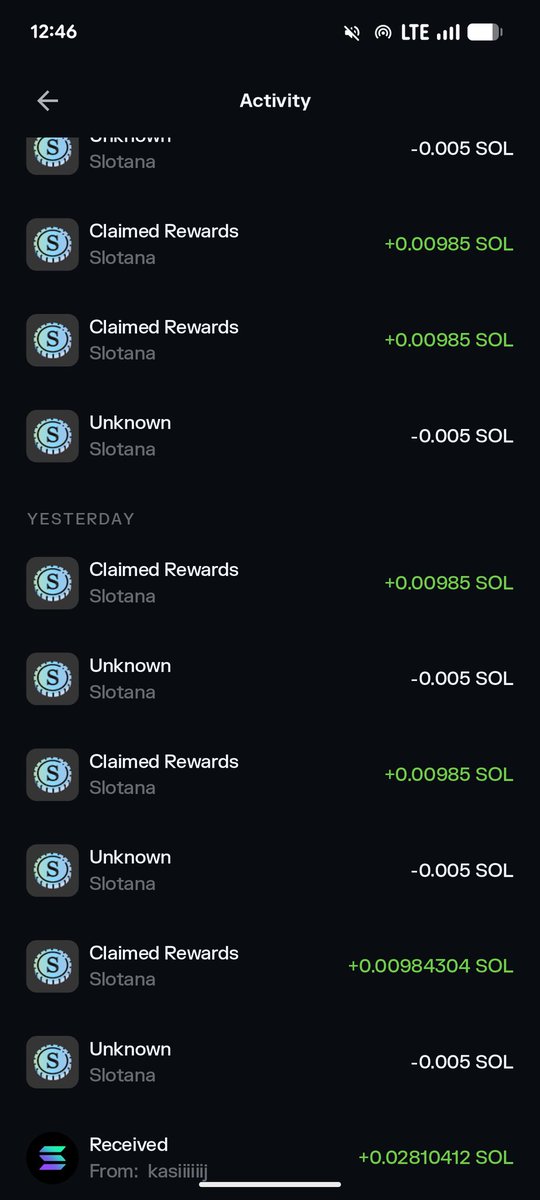 These were results from yesterday and you don't need to visit slotana's official site to make flips cause you can do it faster and better in telegram using t.me/Slotana_bot