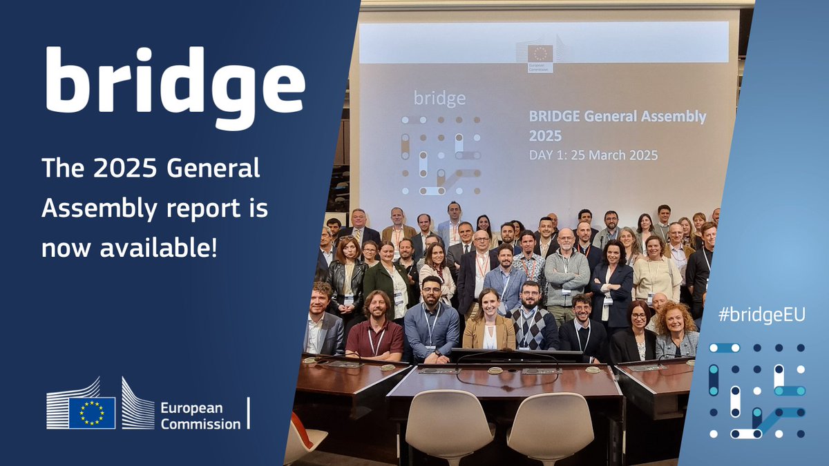 Energy4Europe's tweet image. The 2025 #bridgeEU General Assembly report provides a detailed overview of how European energy innovation projects are progressing from research to market.

It is based on data from 51 projects and 5 case studies ⬇️

link.europa.eu/944HBq

#digitalisation #SmartGrids