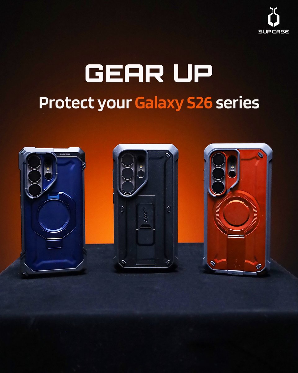 supcase_atl's tweet image. Made for Samsung Galaxy S26.
Meet UB Pro Mag and UB Grip — protection that moves with you.
#SUPCASE #SamsungGalaxyS26 #PhoneCase #UBProMag #UBGrip