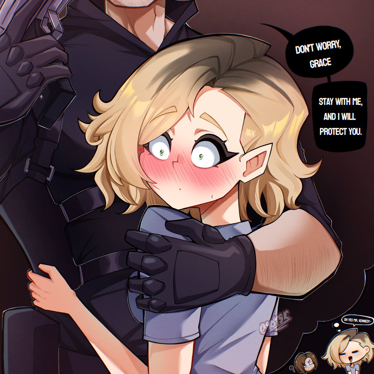 •We can all understand you Grace 😌
| #ResidentEvilRequiem #LeonKennedy #GraceAshcroft |