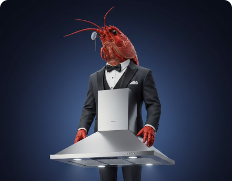 LobsterForYou's tweet photo. Stop letting kitchen smoke choke your island parties. This 1200 CFM hood clears the air with a simple wave. No greasy buttons—just 4-speed gesture control, 4 LEDs, and dishwasher-safe filters. 4.8★ • Amazon’s Choice • $22004. Upgrade your cooking space today. https://t.co/jB2WT9JFHB