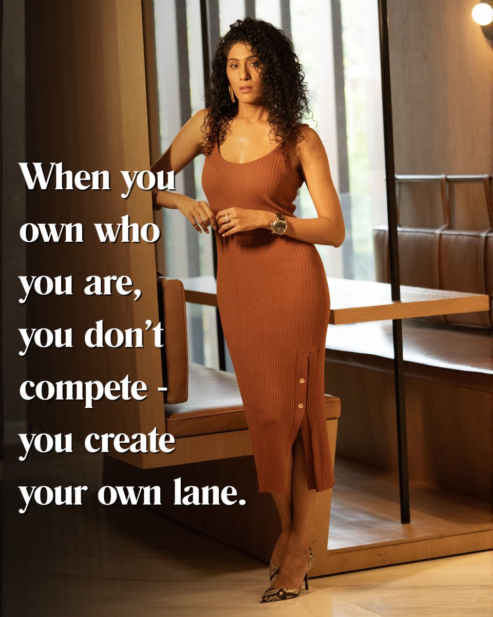 I’m not here to compete. I’m here to set the tone.