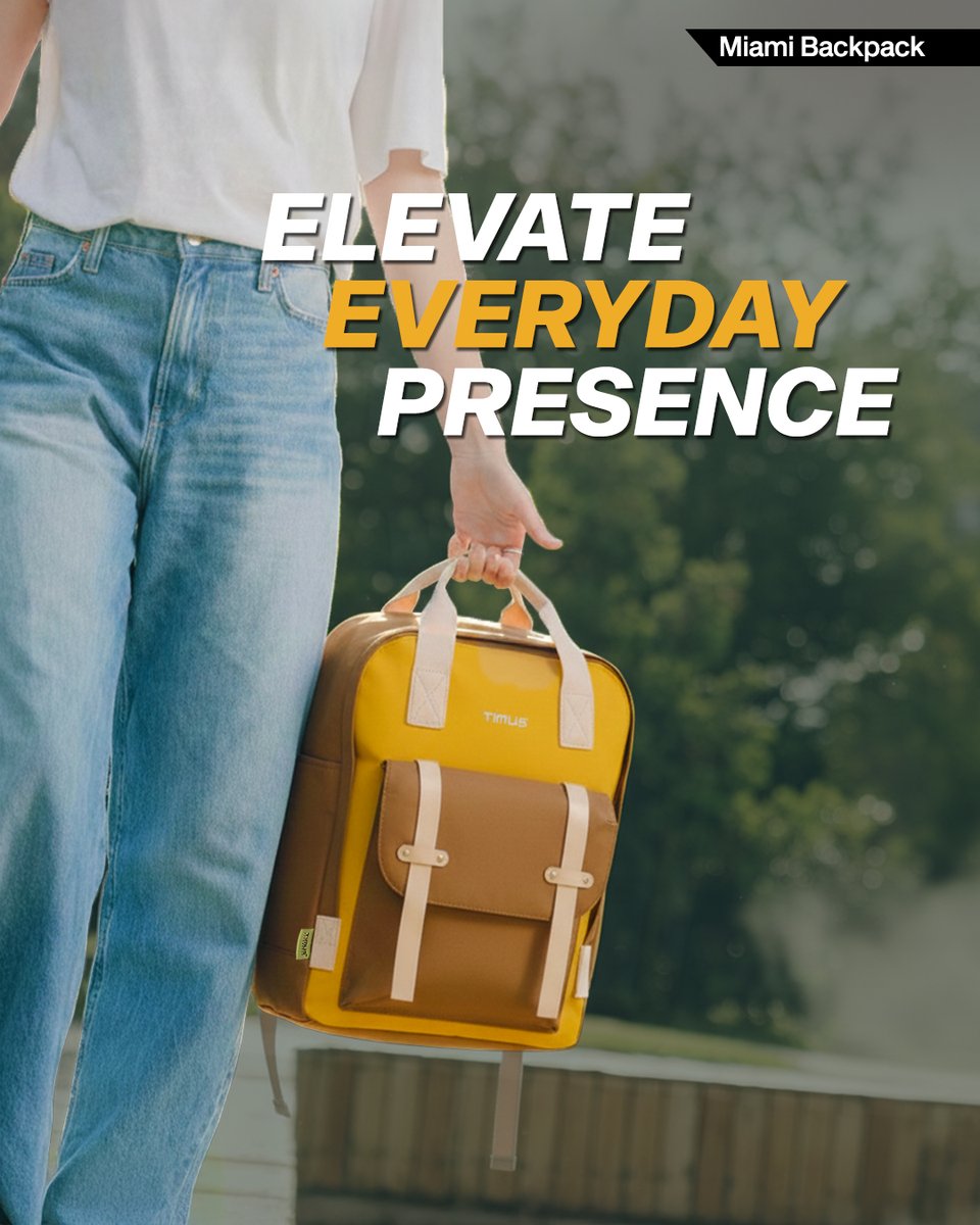 TimusLifestyle's tweet image. Elevate your everyday presence with timeless Miami confidence.
.
.
.
.
.
.
#MiamiBackpack #EffortlessCarry #UrbanStyle #TravelWithTimus #BeWithTheTime #TimusLifestyle

Shop Now: timus.in/products/miami…