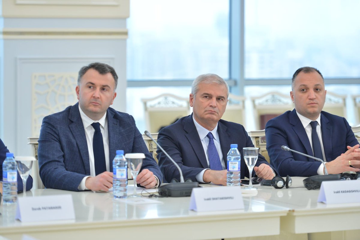 Samkharadze79's tweet photo. 10th annual session of Foreign Relations Committees of 🇬🇪🇦🇿🇹🇷 was held in Baku. We discussed strategic projects that bind us together&amp;new initiatives that would enhance strategic partnership between the three countries. We agreed to continue supporting each other at int'l fora. https://t.co/QWrI5SkQlm