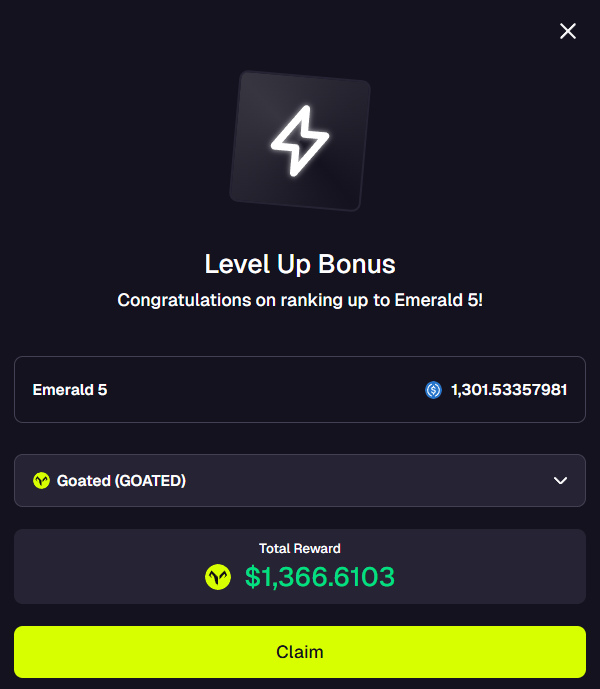 Tilt Town GIVEAWAY!

Goose just a nice level up bonus from <a href="/goatedcom/">Goated</a>!

$5 to 10 people on their <a href="/goatedcom/">Goated</a> accounts.

Rules:
-Follow us, like this post and repost
-Leave your Goated username in the comments and tag two friends
-Follow our kick channel: kick.com/tilttown