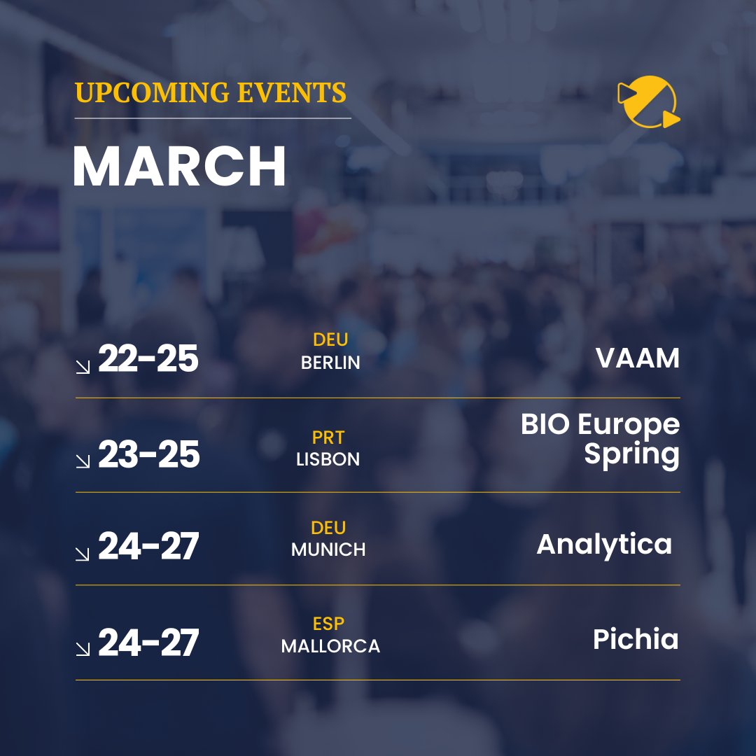 Eurogentec's tweet photo. We’re back on the road this March!
Join us at biotech events to connect & talk innovation.
Book your meeting: https://t.co/9ttWuU1lM6
#BPIWest #ForumLABO #GfV #Laborama2026 #VAAM #BIOEuropeSpring #analytica #PichiaConference2026 #NGB2026 #VIBConferences #WVC2026 #Eurogentec https://t.co/buSsv8kRfO