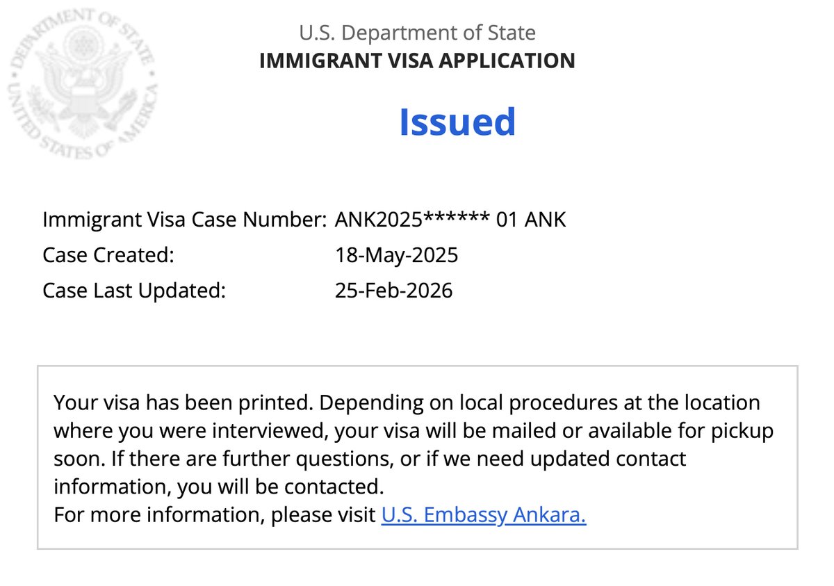 greencardci's tweet image. Dün Ankara’da Green Card aile birleşimi görüşmesine giren oğlu ABD vatandaşı olan danışanımızın vizesi basıldı. Hayırlı olsun! #IR5 #ABD #GreenCard