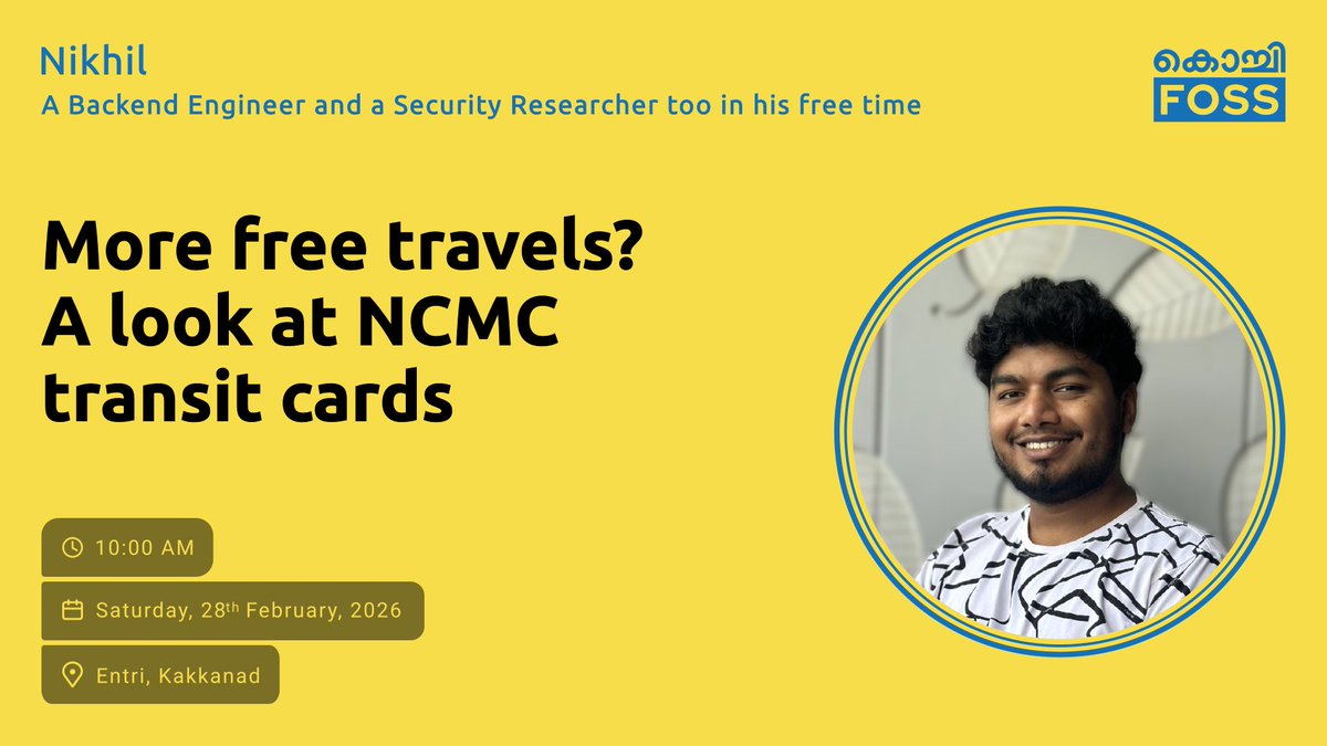 Kochi FOSS Meetups tweet media