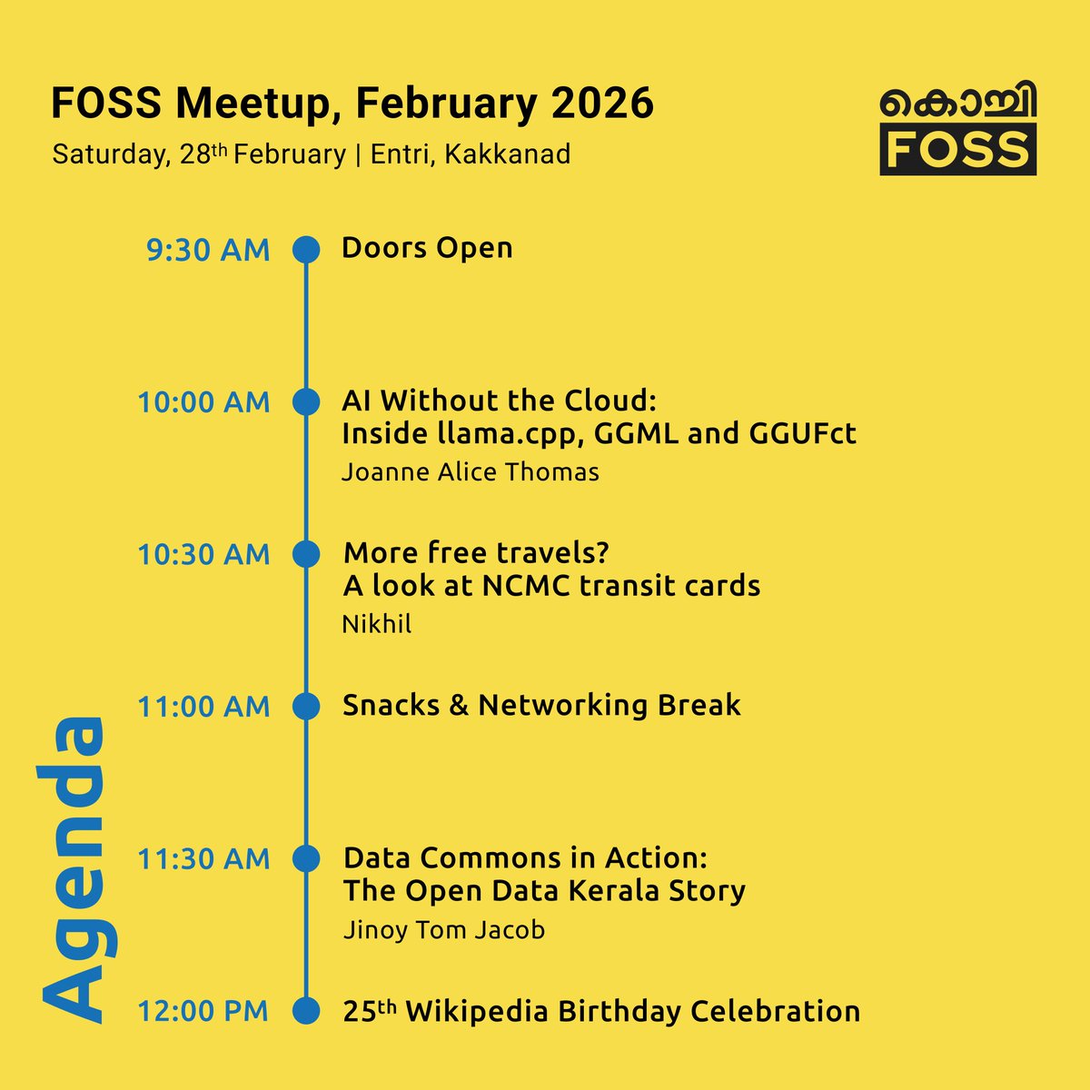 Kochi FOSS Meetups tweet media
