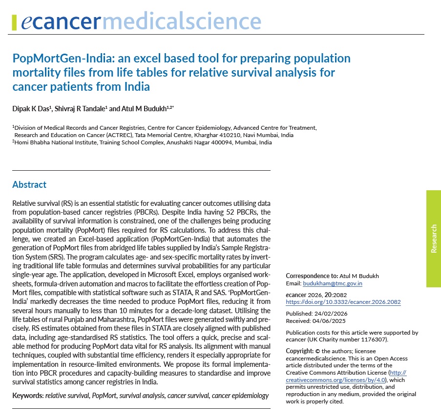 CCE, TMC-Cancer registries tweet media