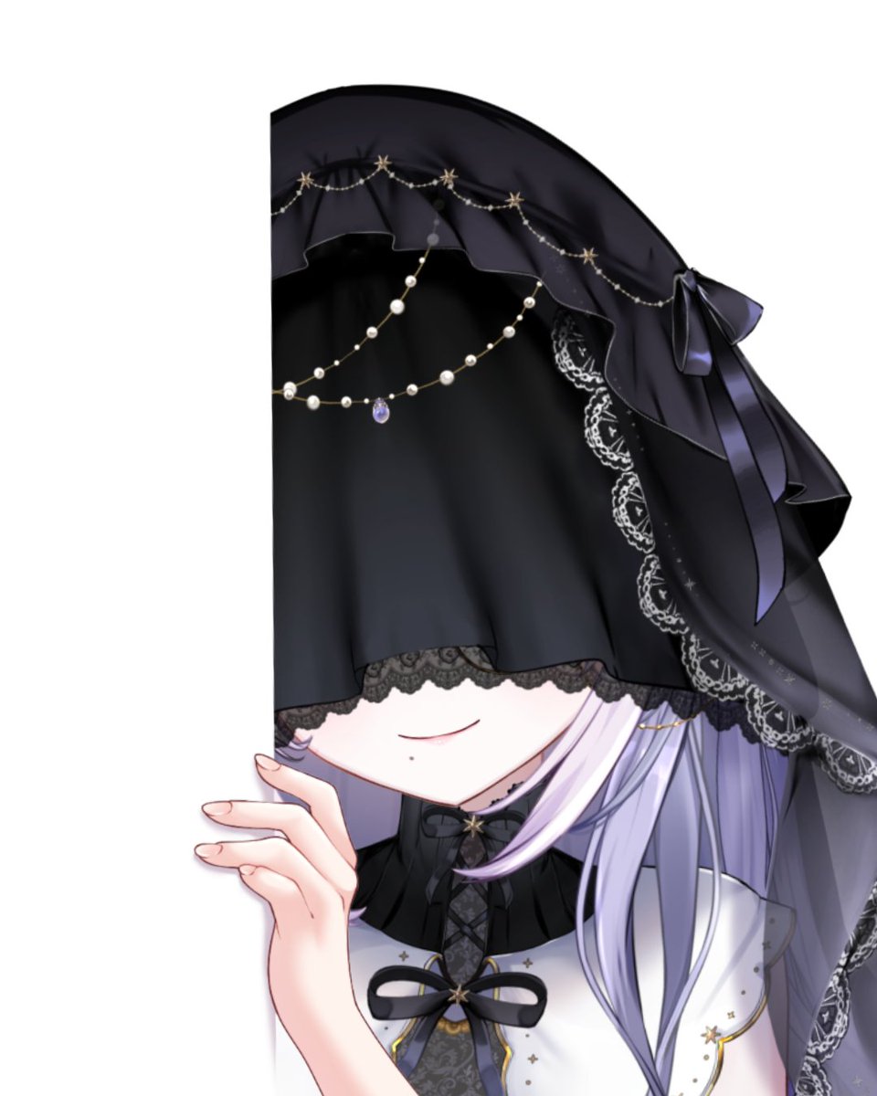 目隠れヴェール姿好き💜と言ってくれる方々、お顔見たあとも好きでいてくれるかな……どきどき。