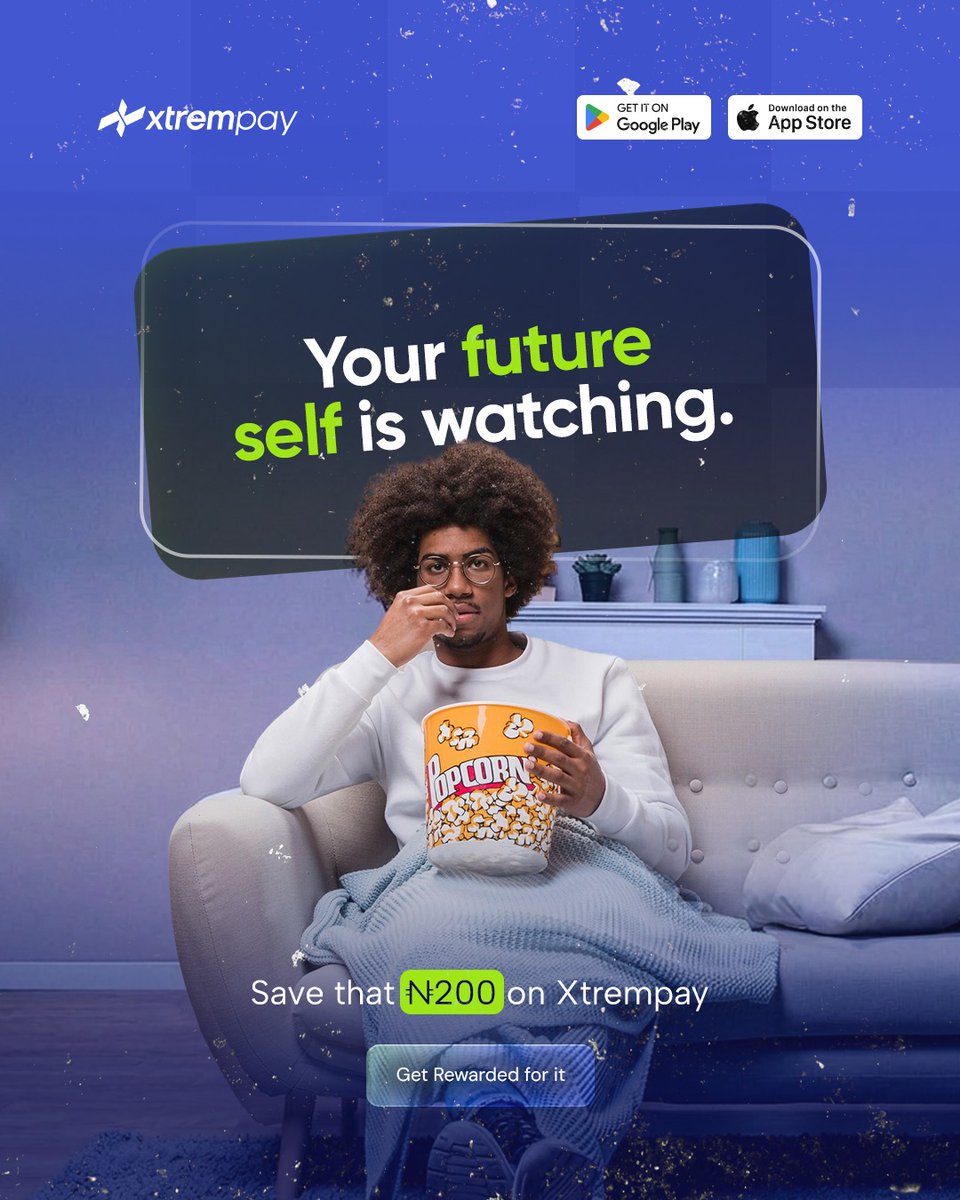 xtrempay's tweet photo. If you’ve been waiting to “have enough” before you start saving, this is your sign.
Start where you are. Save ₦200 on Xtrempay, stay consistent, and get rewarded for it. https://t.co/bwSFARng7V