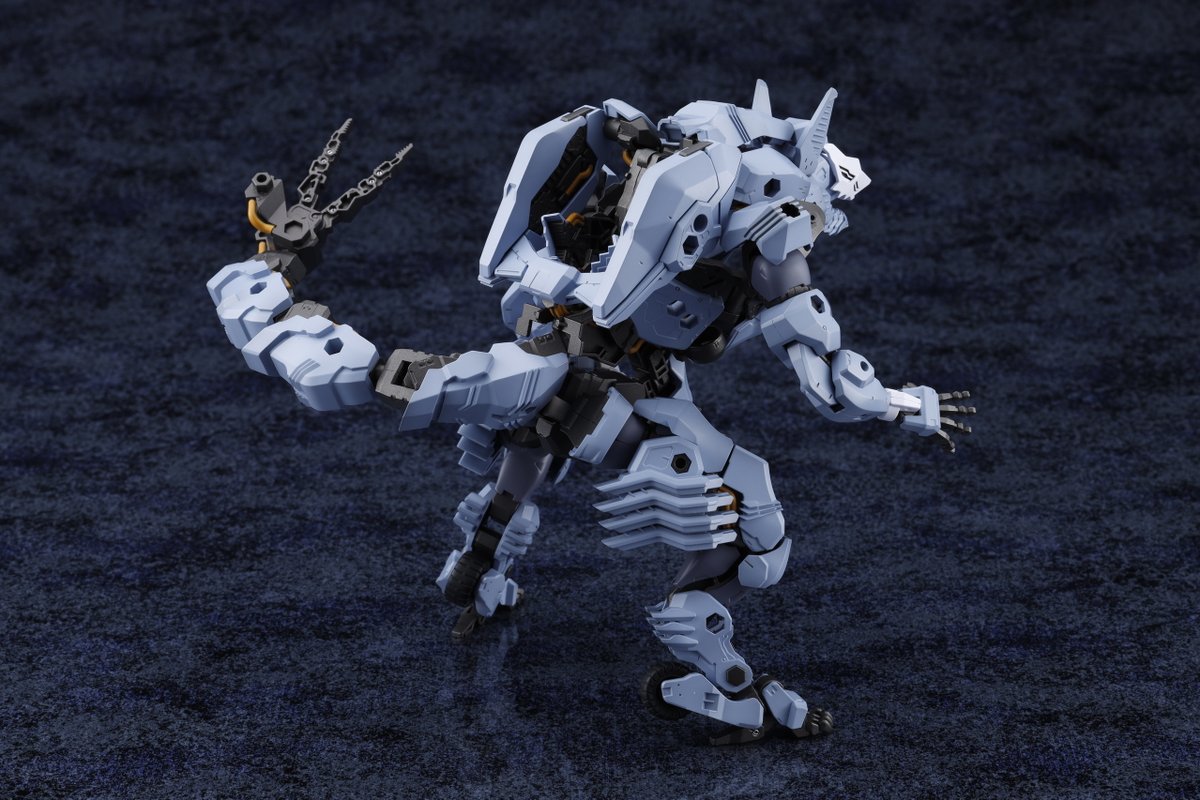Hexagear_team's tweet photo. 【予約受付中】
ゾアテックスモードからヒューマノイドモードへ完全変形が可能な
「#ヘキサギア マーナガルム」の『獣人形態』を公開！
ご予約受付は3月3日まで！　
気になっていた方はぜひこの機会をお見逃しなく👀
https://t.co/XKJPM8obhd https://t.co/BCc5UTVqYd