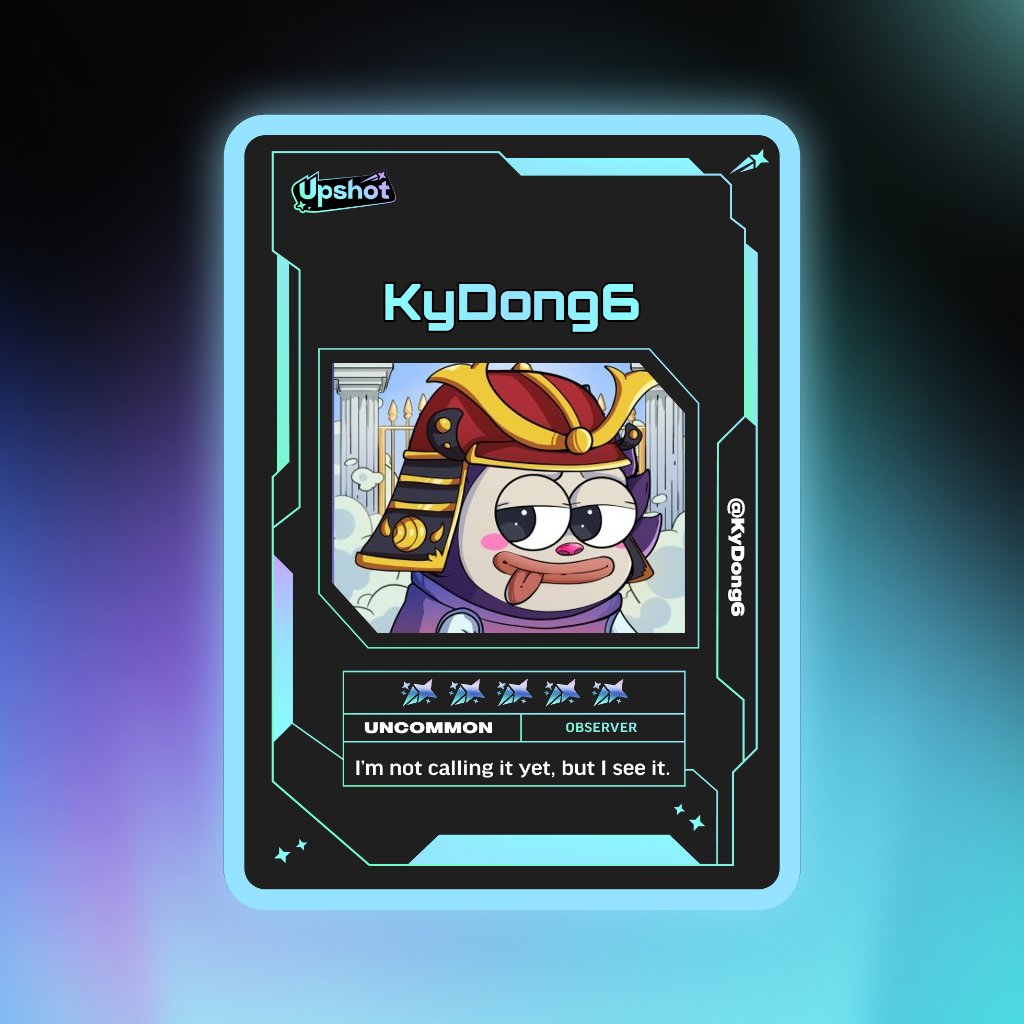 KyDong6's tweet photo. Just ripped my Predictor Card!

Ready to claim instant cash prizes, free packs and more.

Welcome to Prediction Play on @upshot_cards

Your turn
https://t.co/P4qtEcayIT

(PASTE IMAGE HERE) https://t.co/KS56ehIZkm