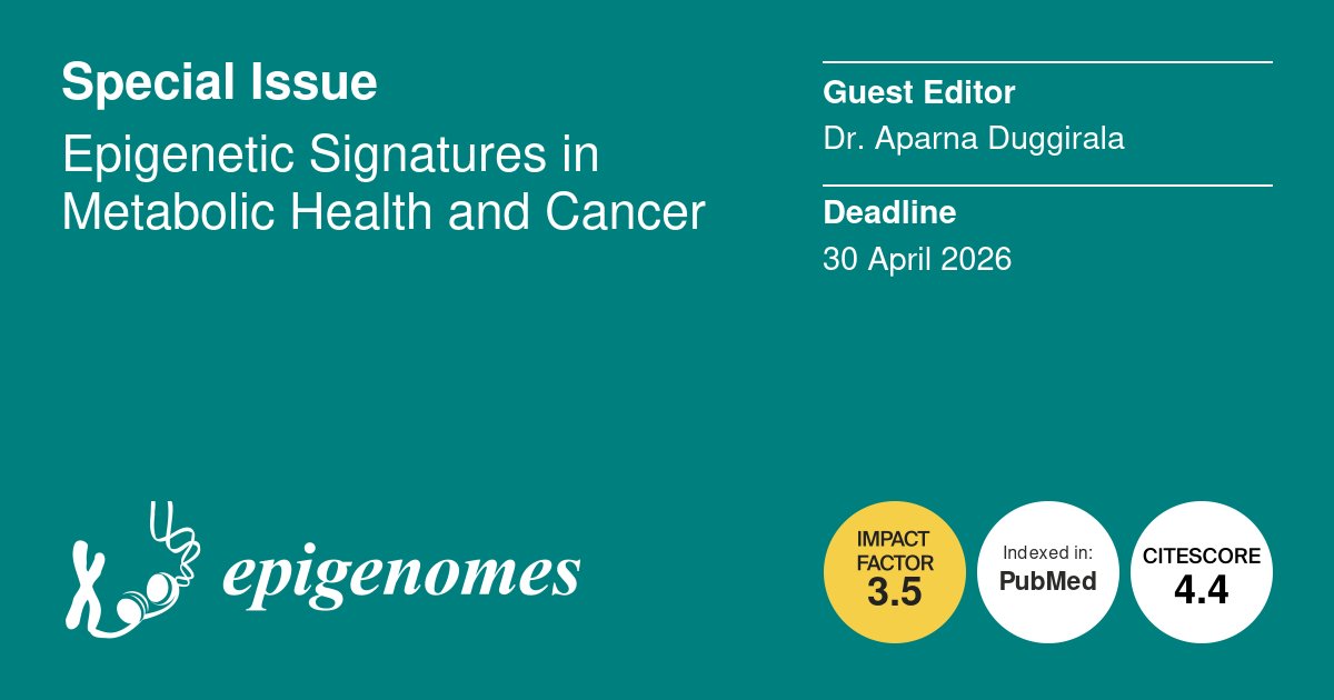 Epigenomes MDPI tweet media