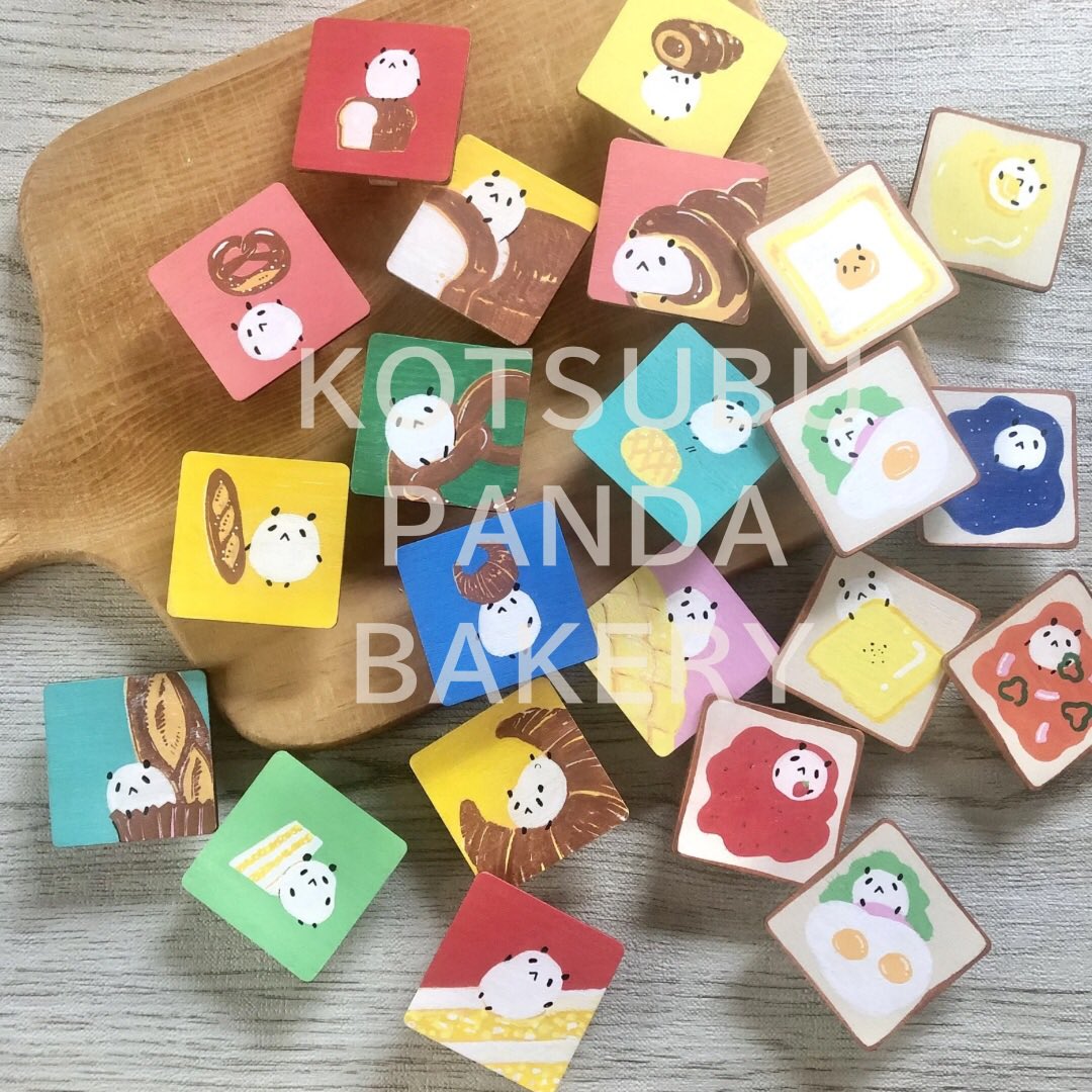 kotsubupanda's tweet photo. 🍞パン雑貨イベント🥐

「パンのにおい しあわせのにおい」
2026.2.28〜3.21（木･日CLOSE）
雑貨店おやつ（@zakkatenoyatsu）

新作は木製の手描きクリップ📎
いろんなパン×小粒パンダの中から
お気に入りを見つけてください♪

☕️珈琲雑貨イベントも引き続き開催中ー https://t.co/5qxEU3kMNq