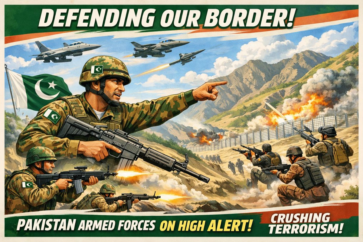 Pakistani &amp; Afghan forces traded fire along the border after recent Pakistani airstrikes on militant camps in Afghanistan. Both sides blame each other, underscoring rising tensions in the frontier region. #PakistanArmy #Taliban
