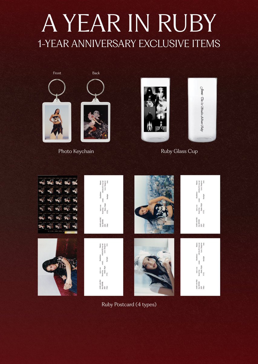 JENNIE – 'Ruby' 1st Anniversary POP UP 'A YEAR IN RUBY' Official MD