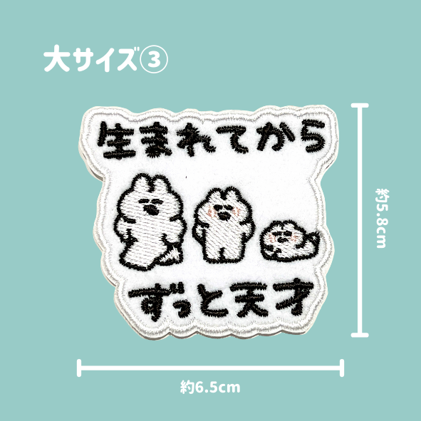 この3種類だけ文字入れてもらいました