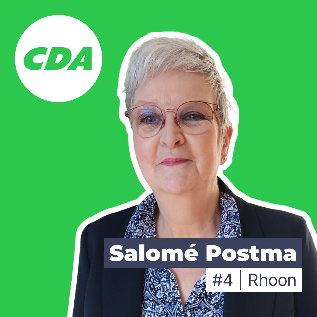 Met trots presenteert het CDA Albrandswaard de kandidaten 6 t/m 4

#06 Han van Toornburg
#05 Jessey Grollé
#04 Salomé Postma

Voor meer informatie verwijzen wij u naar: cda.nl/zuid-holland/a…