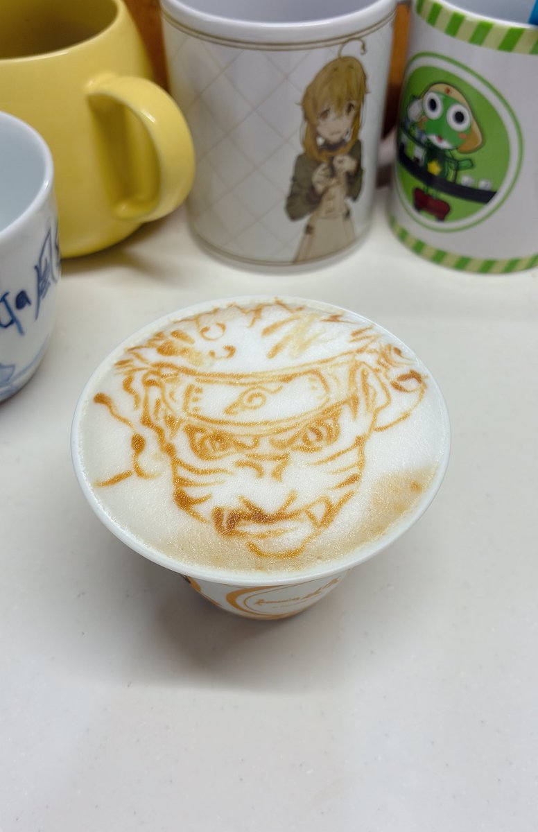 RTIMbd8MT652280's tweet image. ラテの時間最高😃
まだまだ描いてみよう☕️
 #NARUT
#ナルト
#ラテアート
