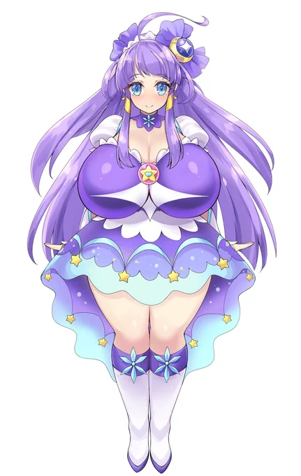 Skebでむちむちキュアセレーネぬりぬり
